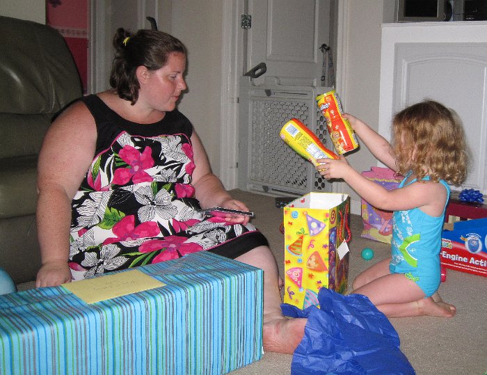 Opening presents 1